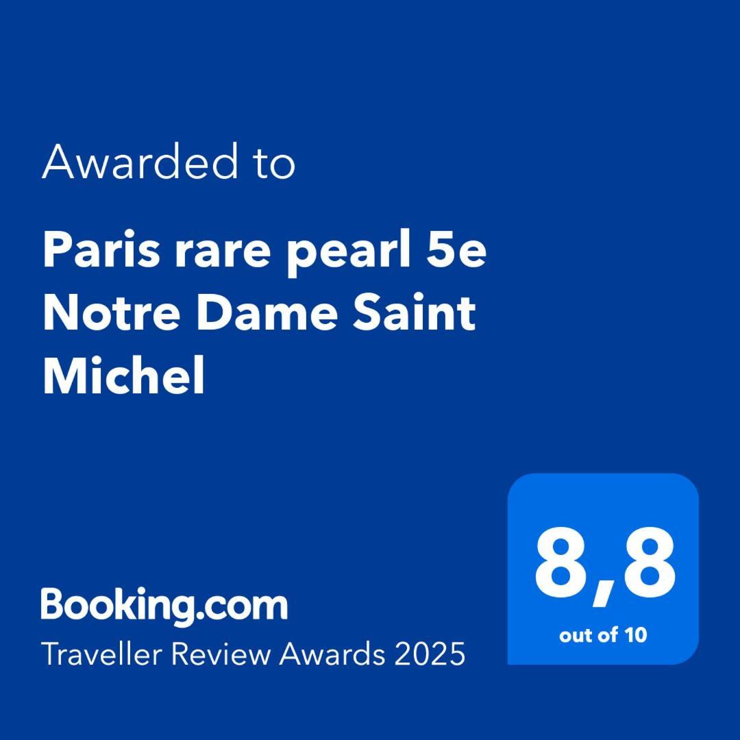 Paris Rare Pearl 5E Notre Dame Saint Michel Apartment Bagian luar foto